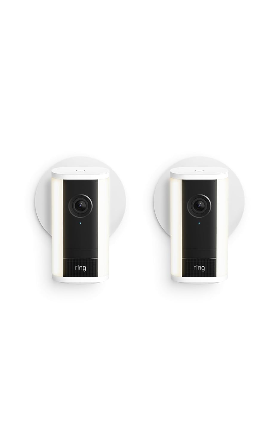 Ring videocamera Pro con faretti cablata (Spotlight Cam Pro, ultimo modello) | 2 Videocamere di sicurezza per esterni | Retinal 4K, Zoom 10x, 600 lumen | Prova gratuita di 30 giorni del piano Ring