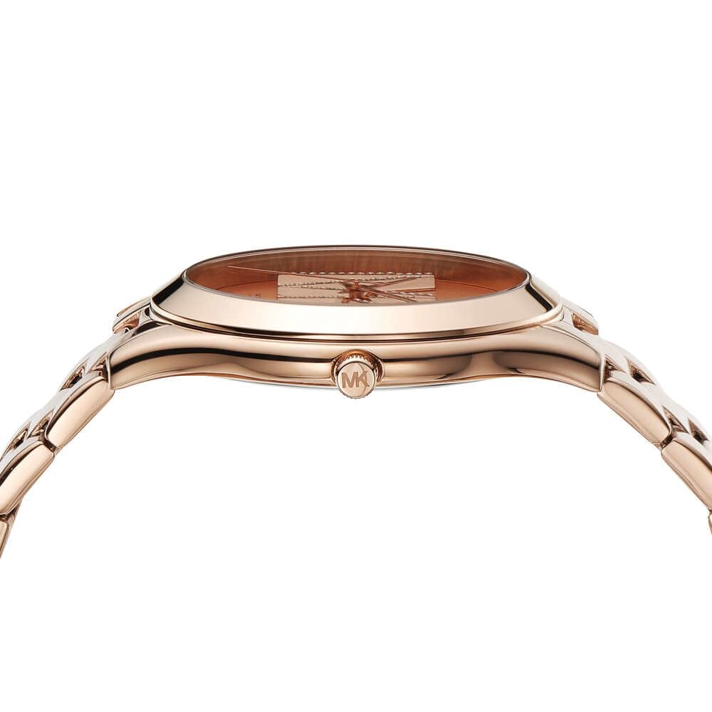 Michael Kors Orologio Slim Runway da donna, movimento al quarzo a tre lancette da 42 mm con cinturino in acciaio inossidabile