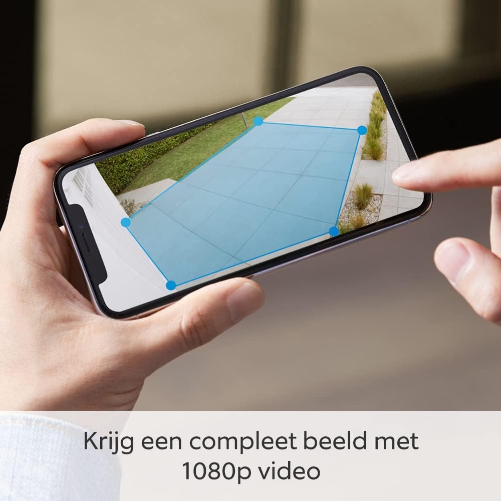 Ring videocamera Plus con faretti a batteria (Spotlight Cam Plus) | Telecamera di sorveglianza wifi per esterno con video HD 1080p, audio bidirezionale, fai-da-te | Ring Home: 30 gg. prova gratuita