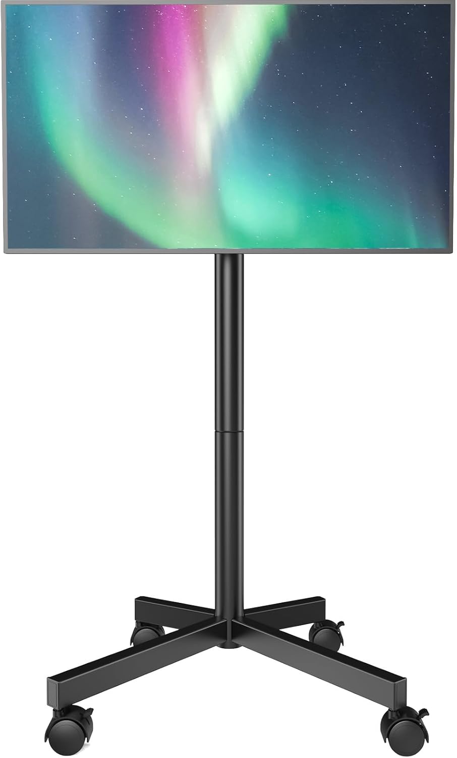 Supporto TV da Pavimento per Schermi Plasma/LCD/LED 23-60 Pollici con Ruote, Carrello Staffa Porta Mobile Supporto TV Fino a 40 kg, Max VESA 400 x 400 mm