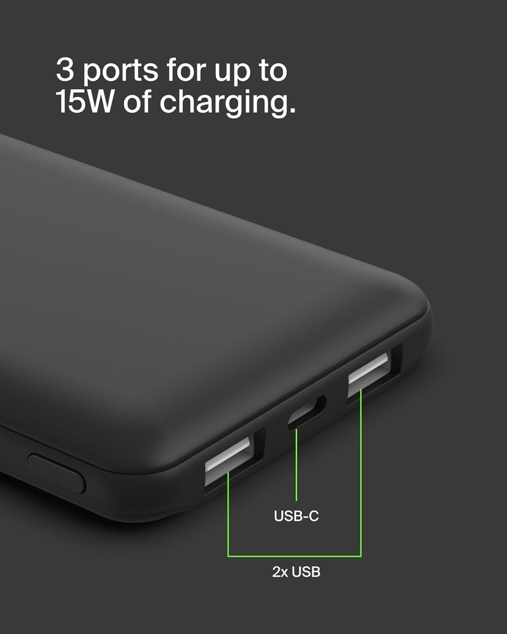 Belkin BoostCharge Power Bank 10000mAh con Porte USB-C e USB-A - Rosa