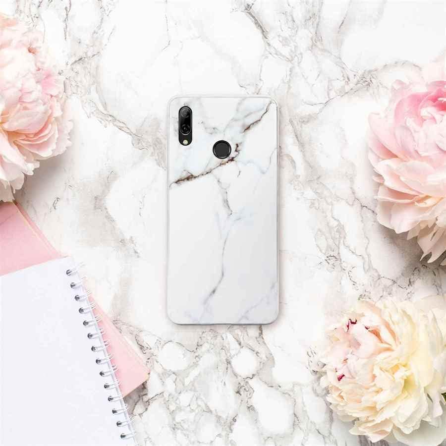 ONEFLOW Sense Case Custodia compatibile con Huawei P smart 2019, effetto marmo, protezione schermo e fotocamera, in silicone con lustrini, Passion