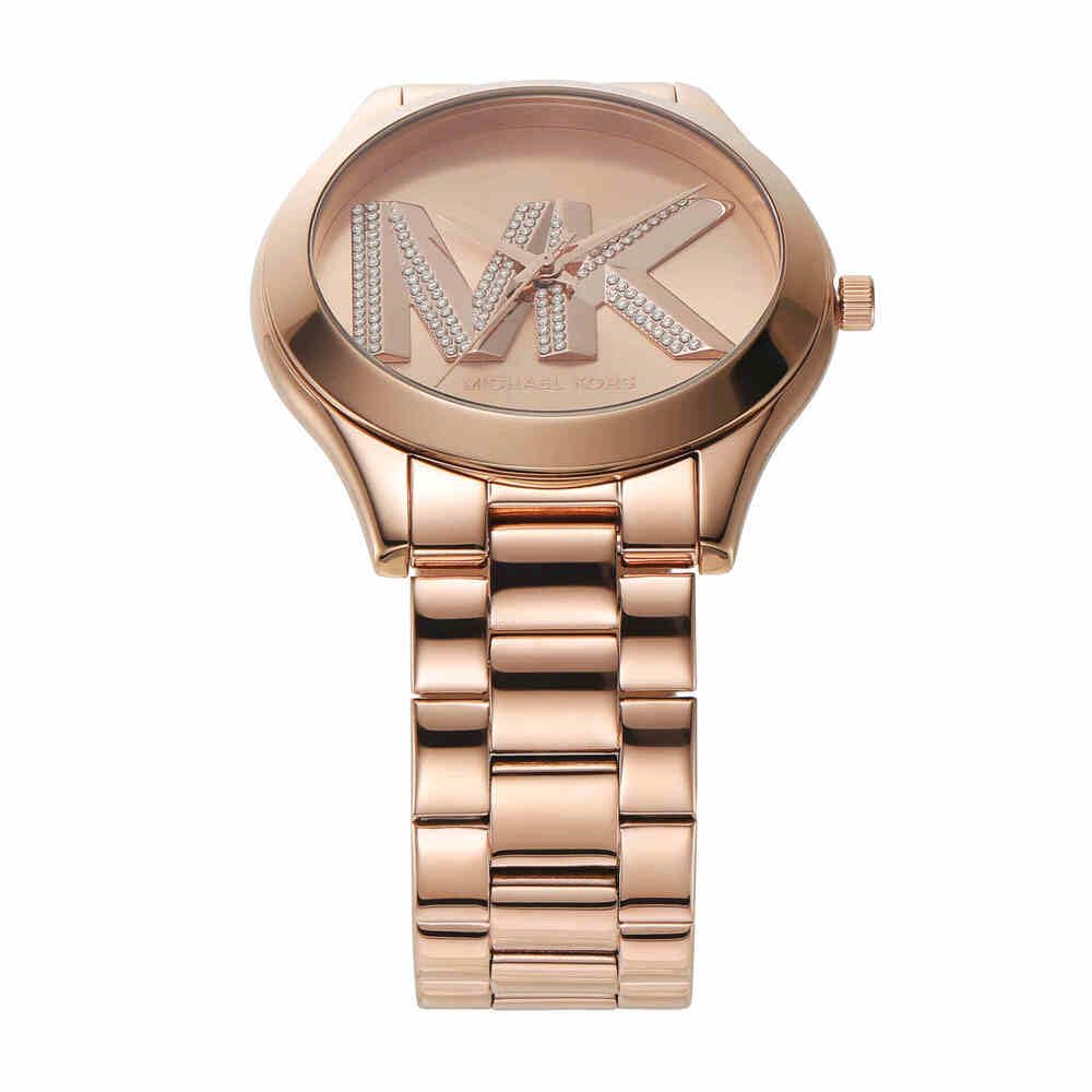 Michael Kors Orologio Slim Runway da donna, movimento al quarzo a tre lancette da 42 mm con cinturino in acciaio inossidabile