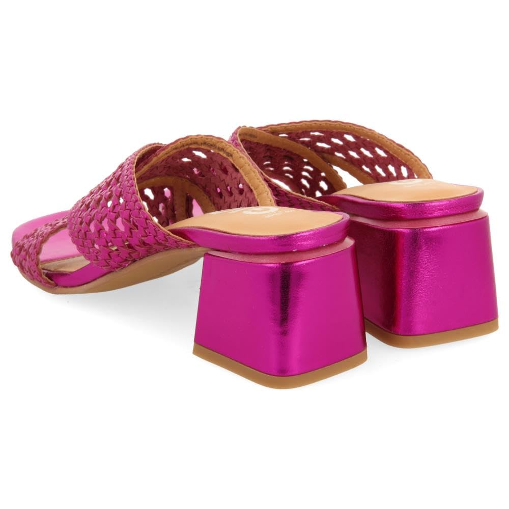 Sandali Scarpe Fucsia con Intrecciati per Donna CLARCONA