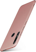 moex® Cover ultra-sottile compatibile con Huawei P Smart Z | rigida/anti-graffio, Oro-rosato metallico