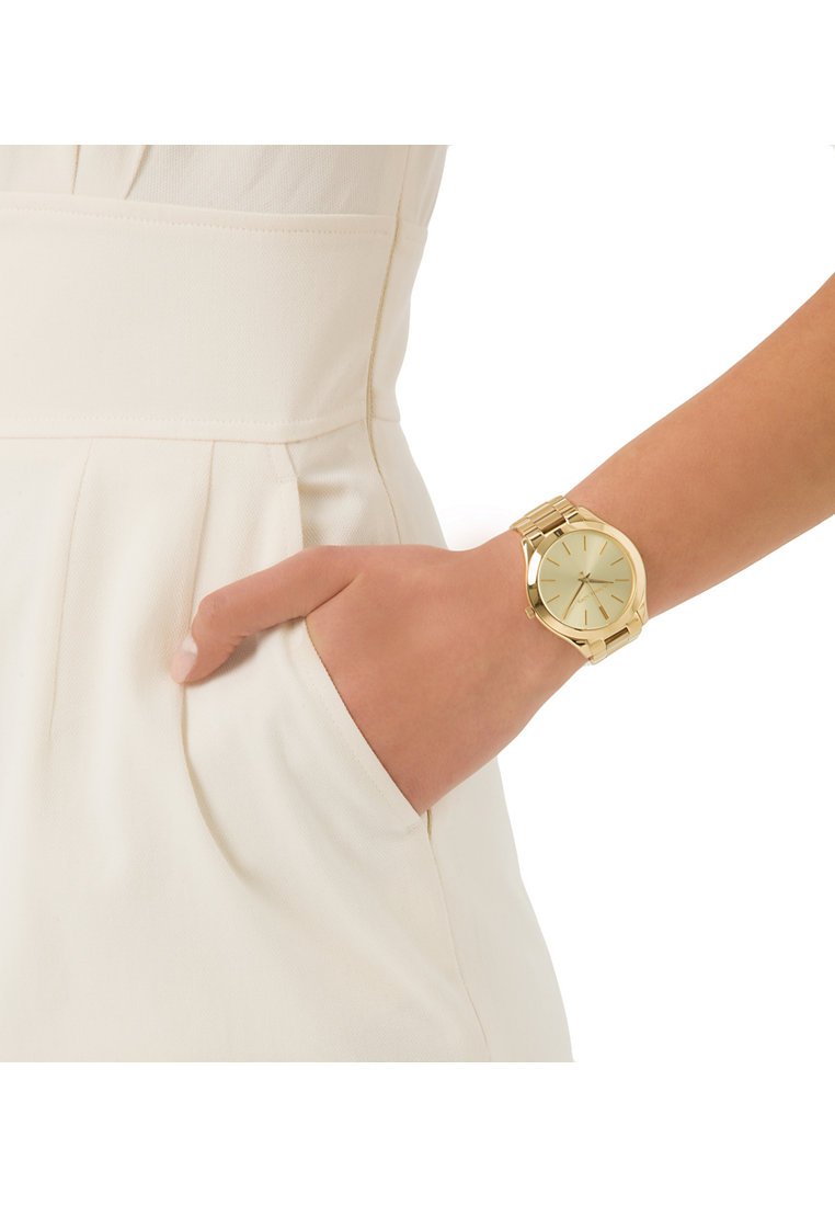 Michael Kors Orologio Slim Runway da donna, movimento al quarzo a tre lancette da 42 mm con cinturino in acciaio inossidabile