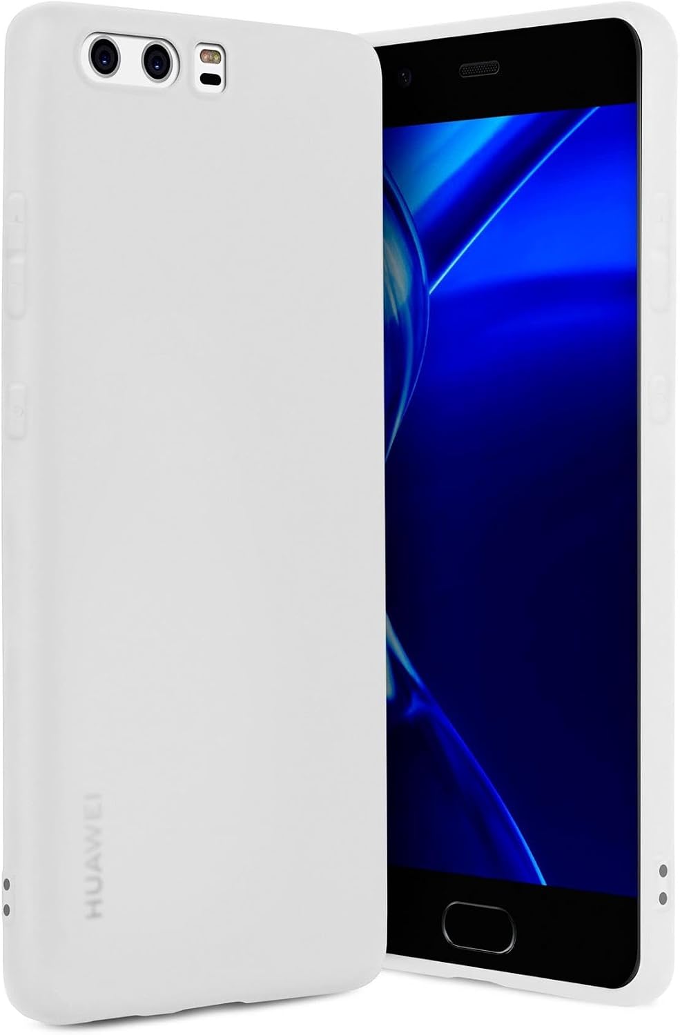 OneFlow Cover Flessibile SlimShield PRO Compatibile con Huawei P10 Lite | Silicone e TPU, Bianco