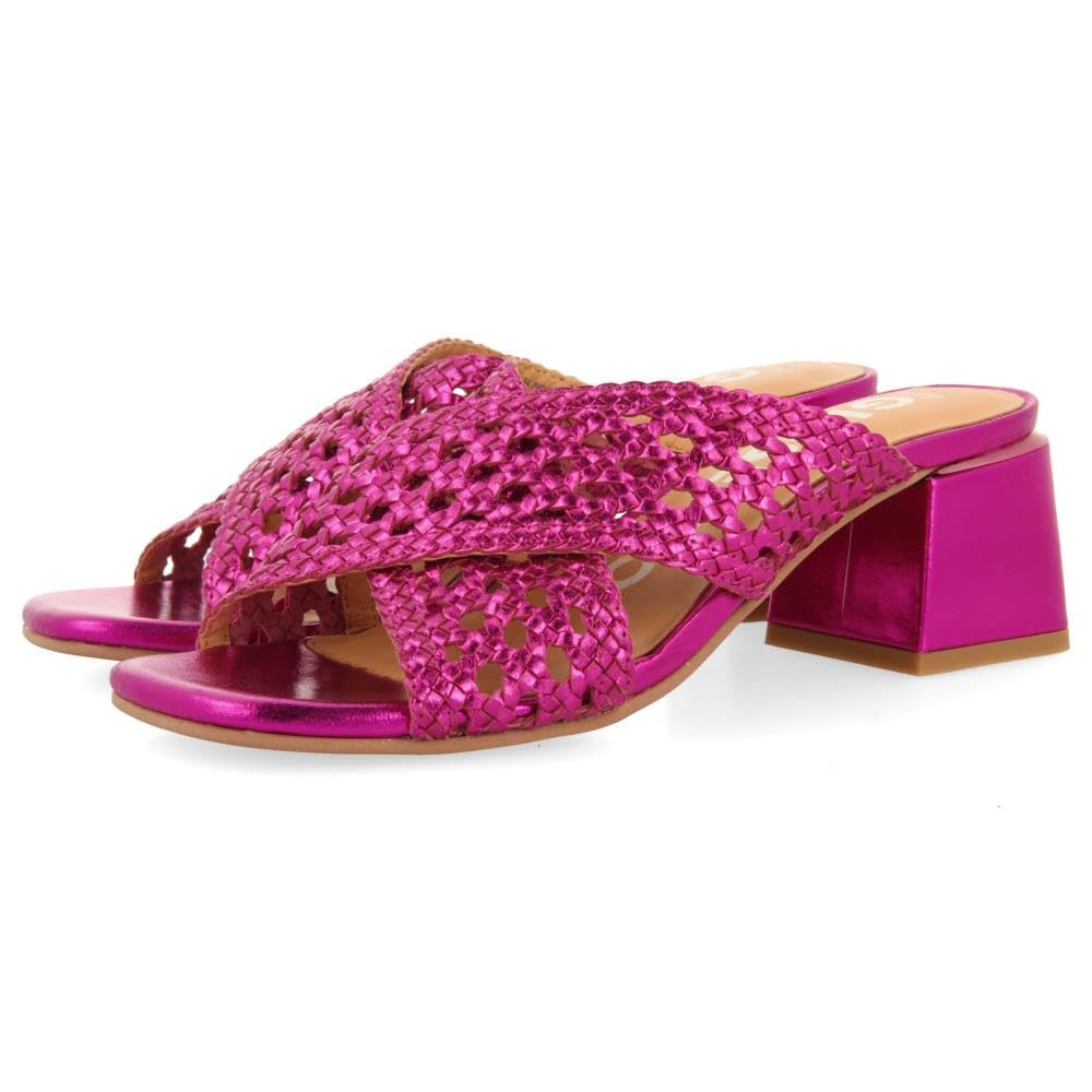 Sandali Scarpe Fucsia con Intrecciati per Donna CLARCONA