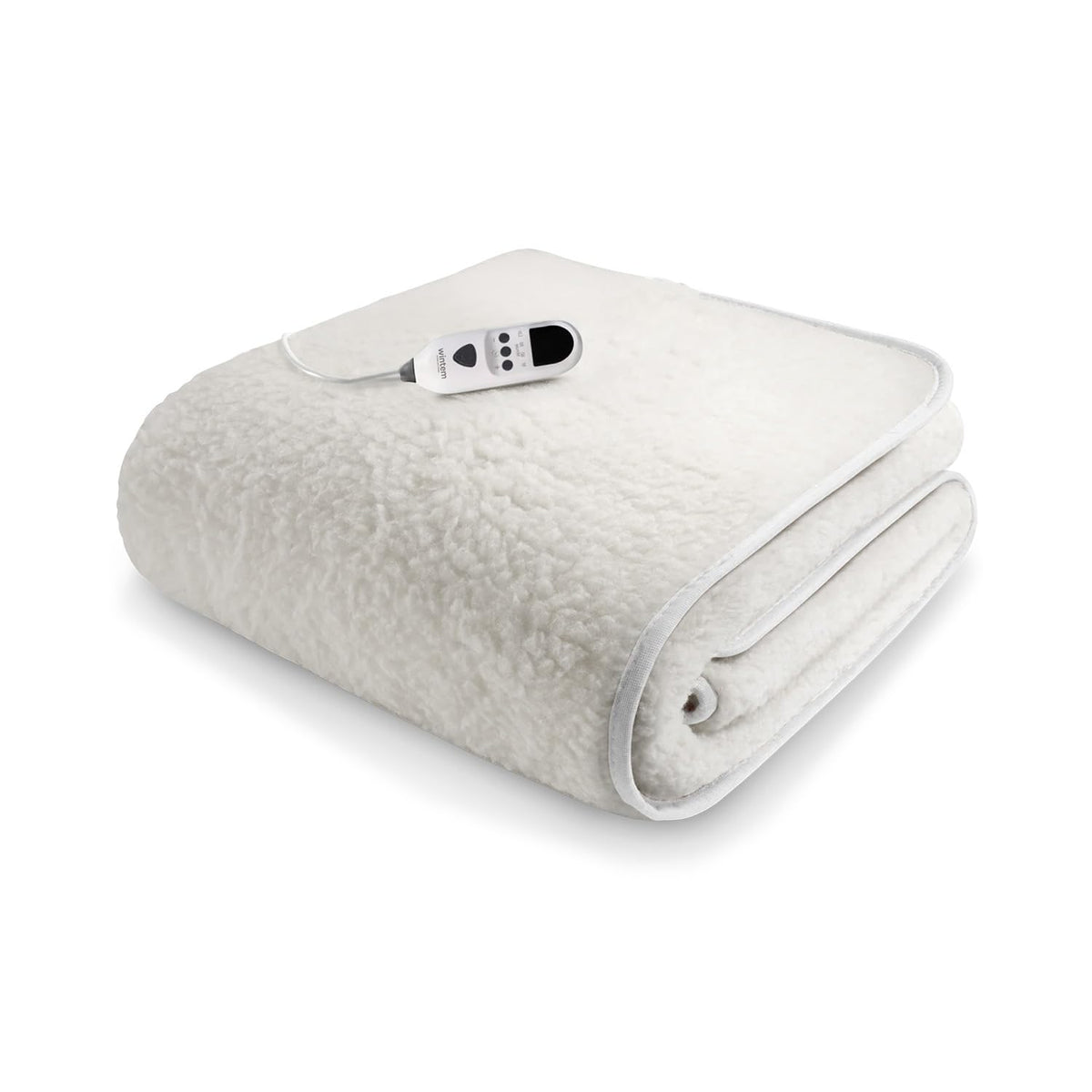 Wintem - Comfy+ Coprimaterasso Elettrico Matrimoniale 160x140cm - Scaldaletto con 4 Livelli di Temperatura - Coperta Elettrica Riscaldante in Poliestere - Timer 8h - Sicurezza Anti-Surriscaldamento