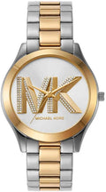 Michael Kors Orologio Slim Runway da donna, movimento al quarzo a tre lancette da 42 mm con cinturino in acciaio inossidabile