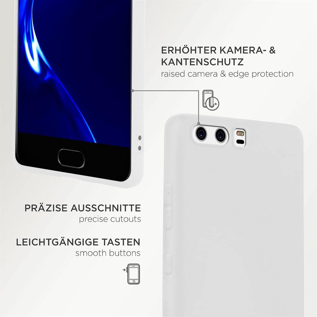 OneFlow Cover Flessibile SlimShield PRO Compatibile con Huawei P10 Lite | Silicone e TPU, Bianco
