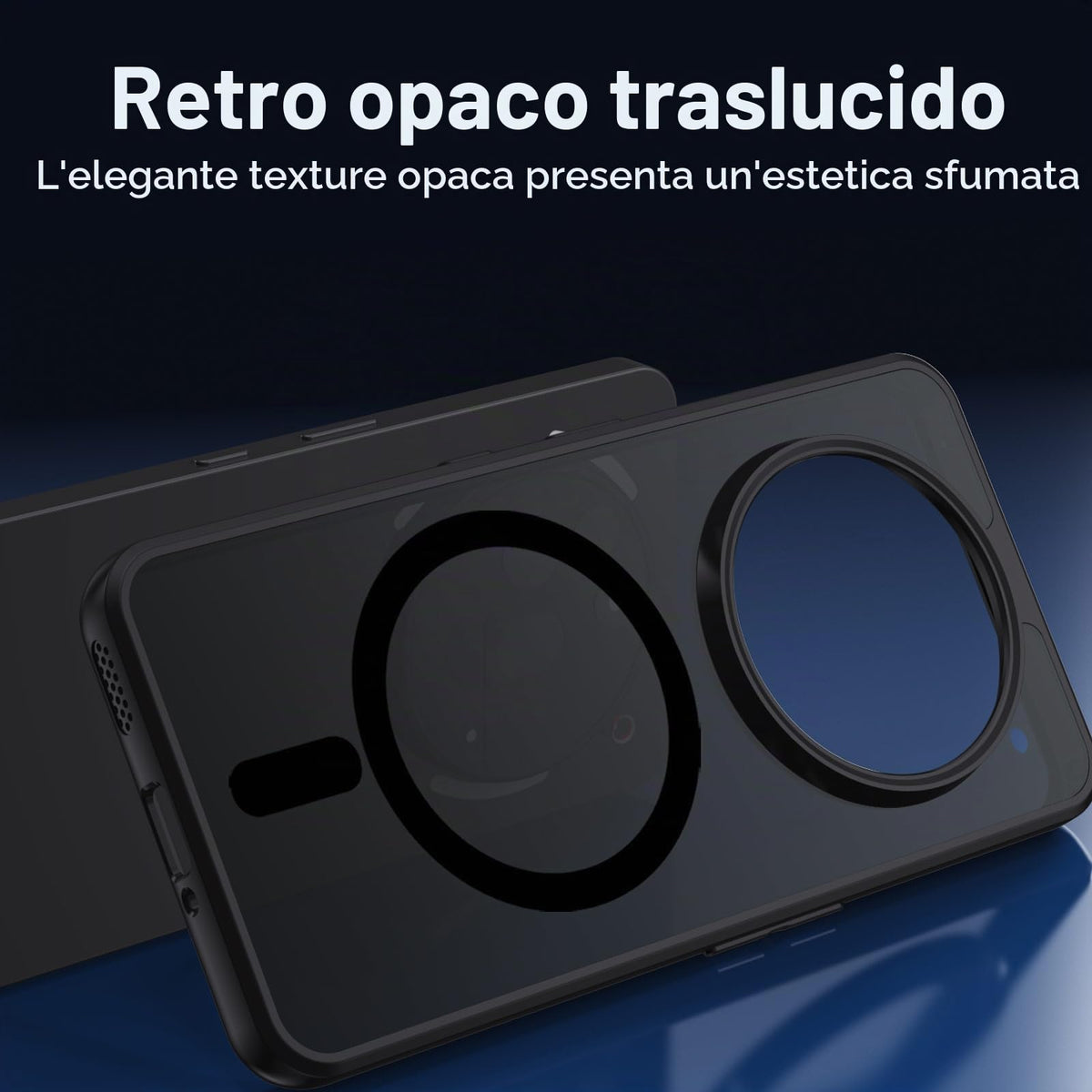 XTCASE Cover Magnetica per Google Pixel 11/11 Pro 5G Traslucida Opaca, Nero