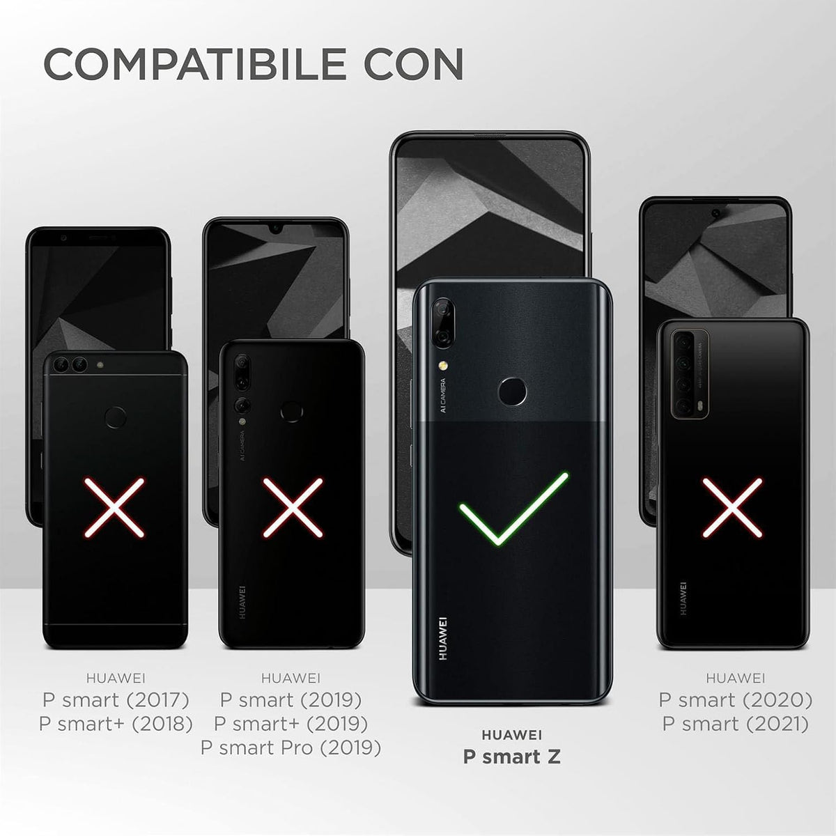 moex® Cover ultra-sottile compatibile con Huawei P Smart Z | rigida/anti-graffio, Oro-rosato metallico