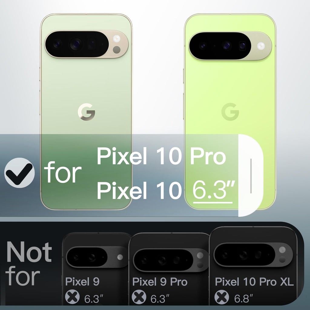 JETech Cover Magnetica per Google Pixel 10/10 Pro, Nero Ossidiana