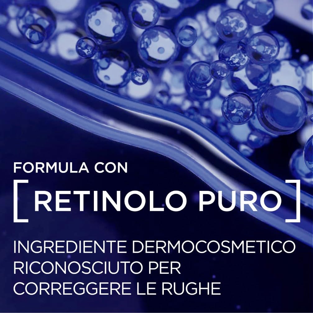 L'Oréal Paris Siero Notte Revitalift Laser X3, Azione Antirughe Anti-Età con Retinolo Puro, Pelle levigata e idratata, 30 ml