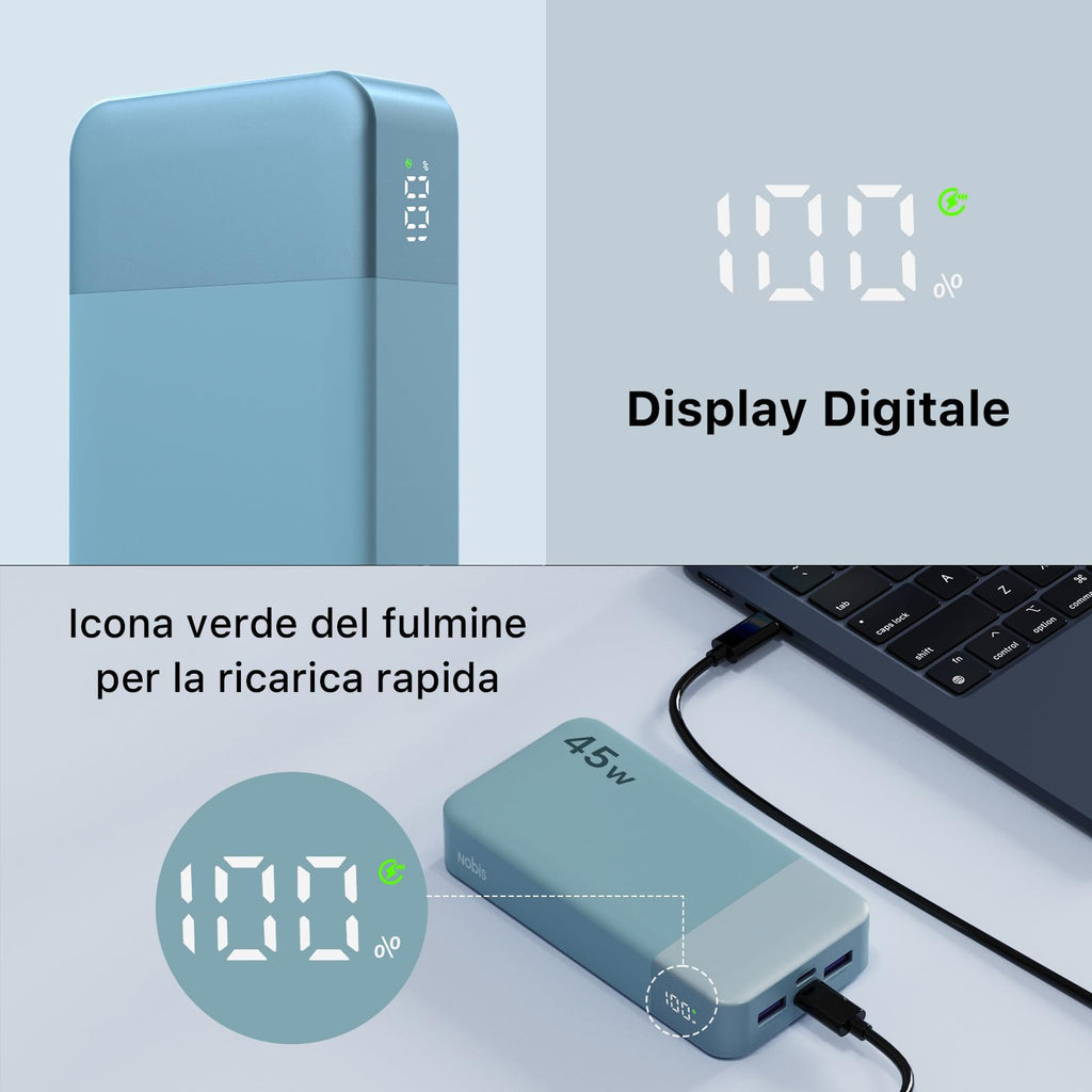 NOBIS 20000mAh 45W Power Bank