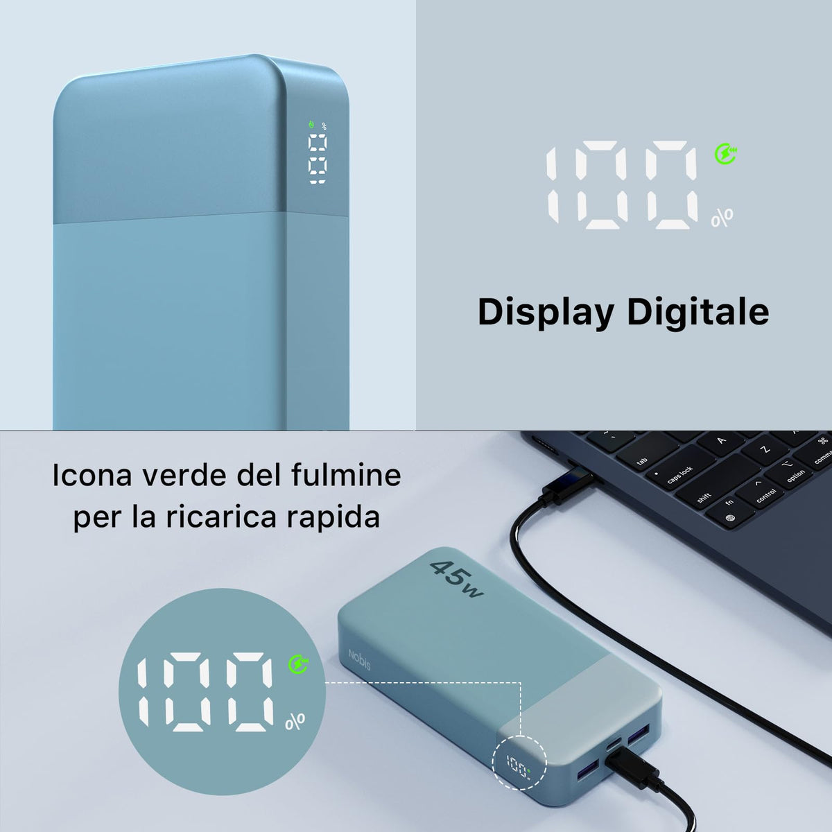 NOBIS 20000mAh 45W Power Bank