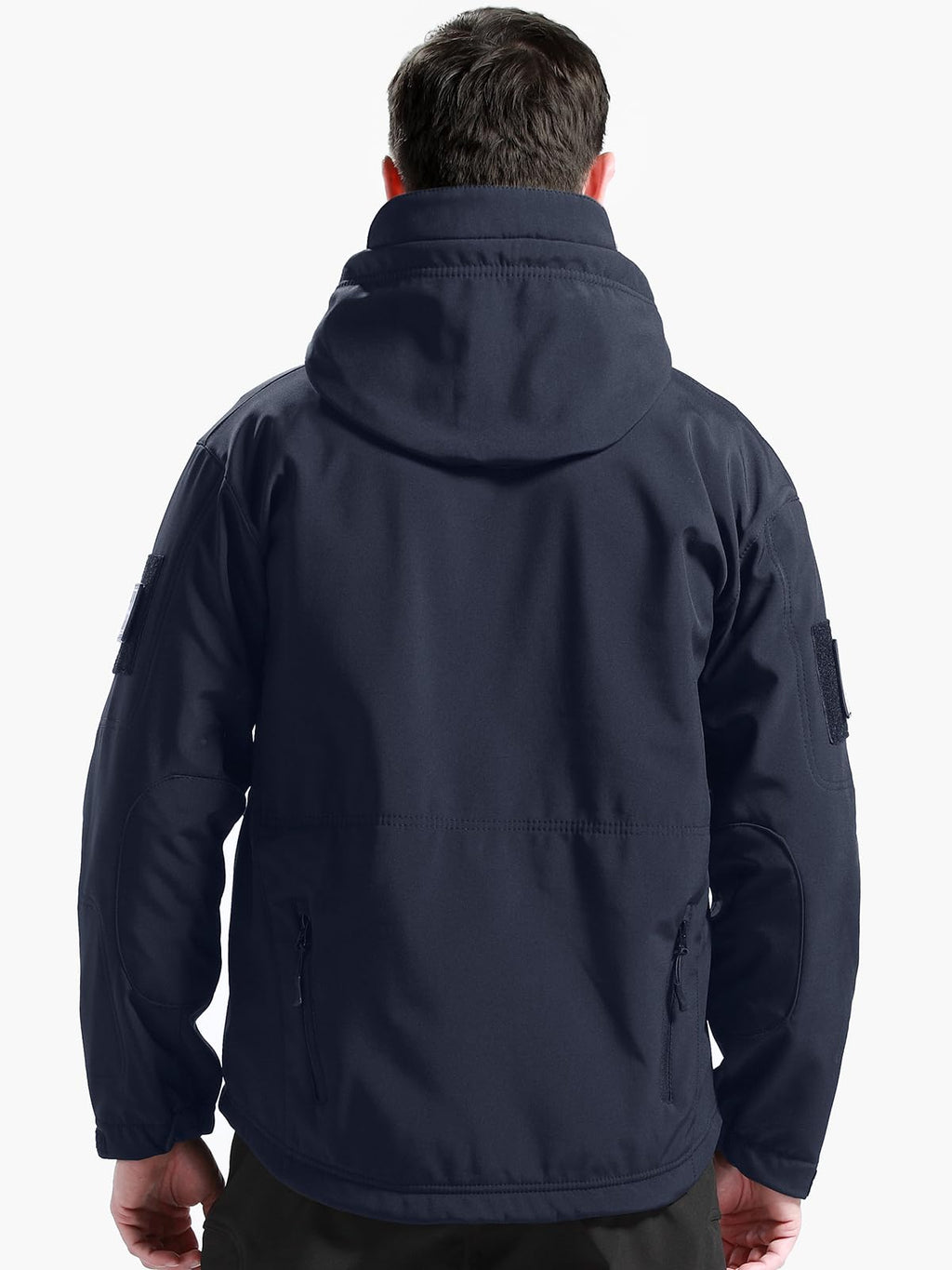 FREE SOLDIER Giacca Softshell Giacche Militari Softshell da Uomo Fodera in Pile da Esterno Giacca Antivento Impermeabile con Cappuccio Giacche tattiche Calde Multitasche per Escursioni di Caccia Uomo