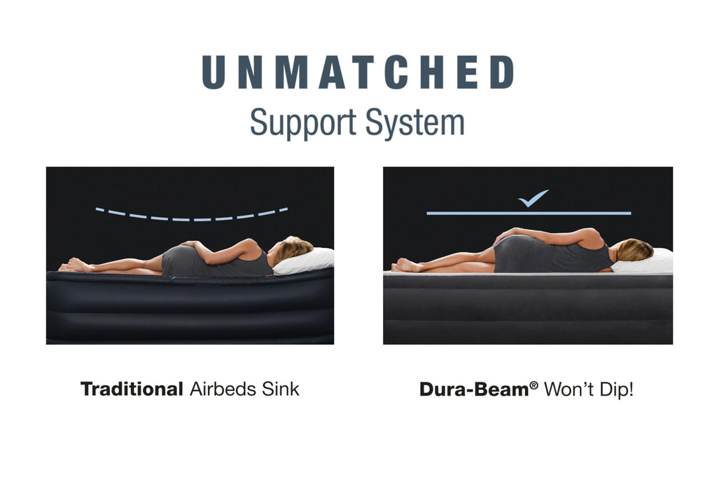 Intex 64414ND - Materasso Dura-Beam Comfort Plush Elevated Matrimoniale, 152x203x46 cm