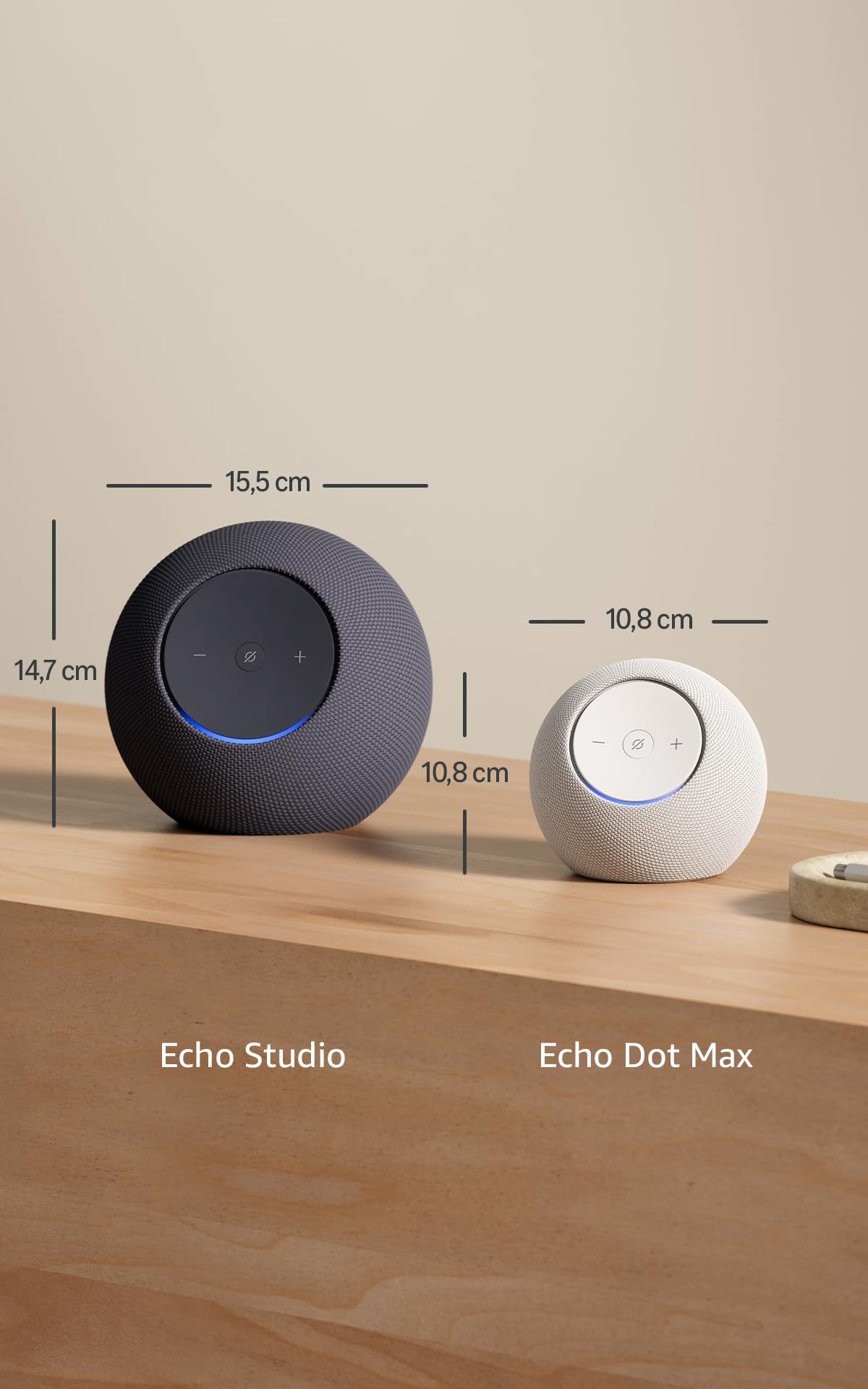Amazon Echo Dot Max (ultimo modello) - Altoparlante Alexa con audio avvolgente, Hub Casa Intelligente integrato, Grafite, con Accesso Anticipato ad Alexa+