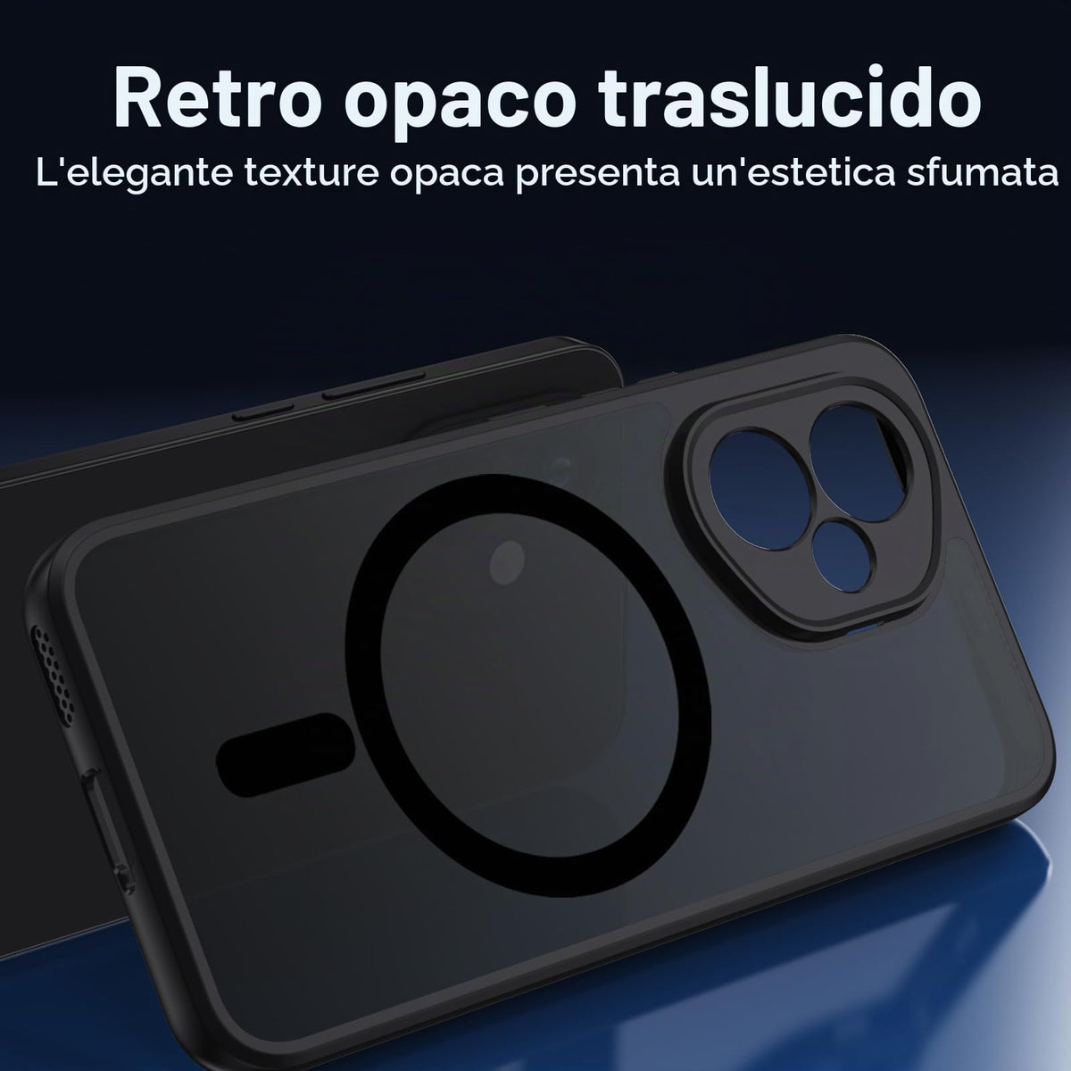 XTCASE Cover Magnetica per Google Pixel 11/11 Pro 5G Traslucida Opaca, Nero