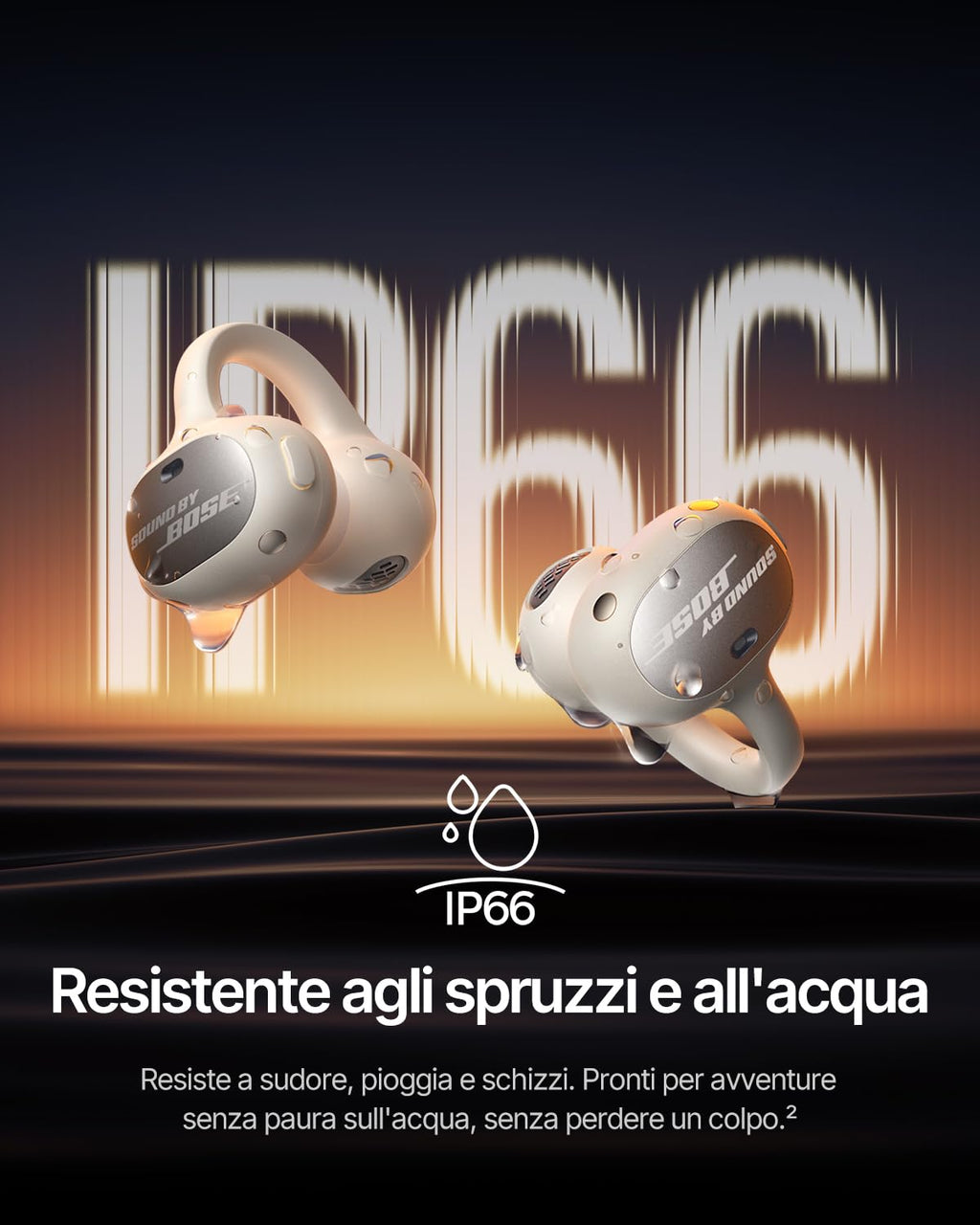 Baseus Inspire XC1 Cuffie Open-Ear Bluetooth, Sound by Bose, Nero Cosmico