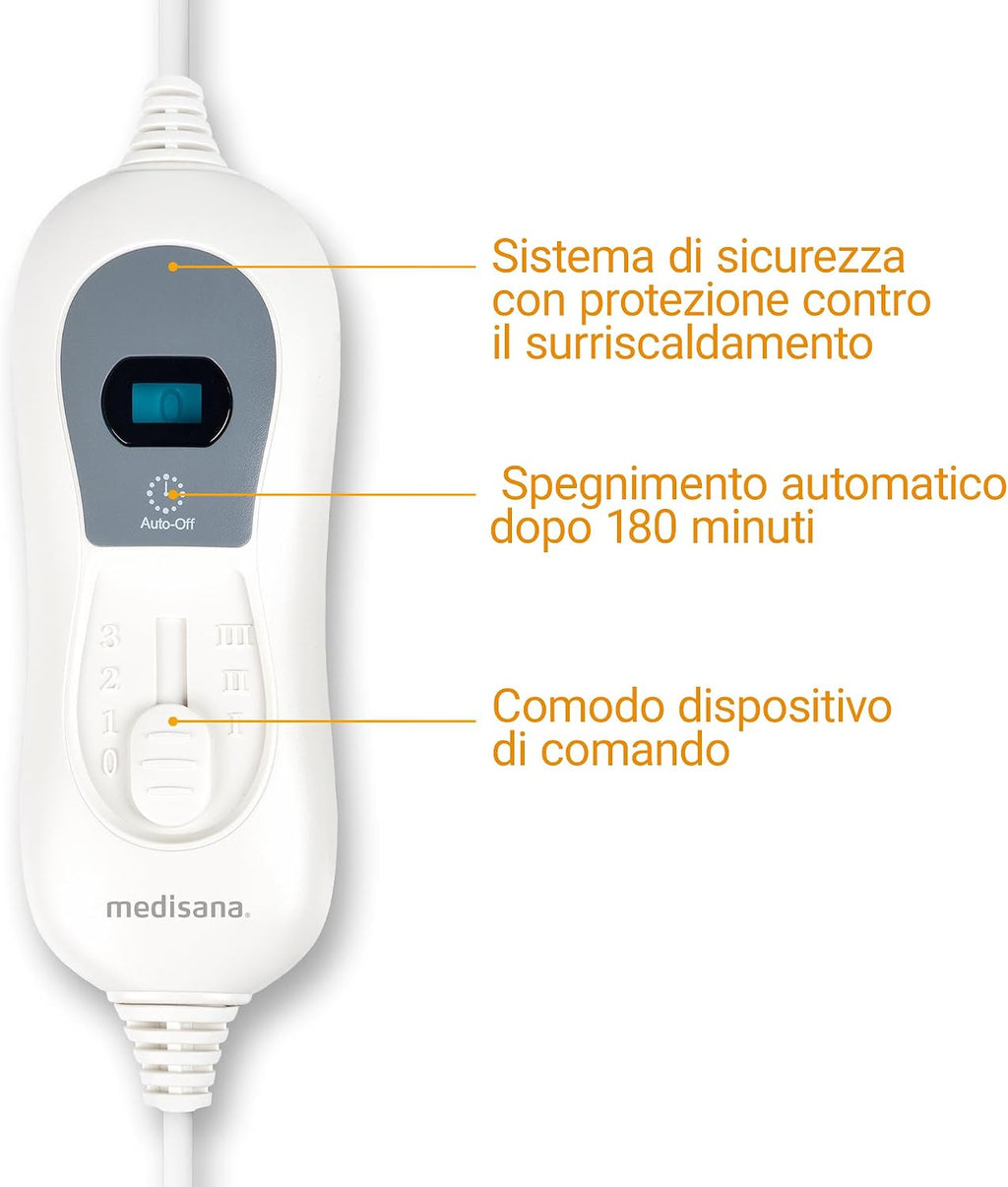 medisana HU 665 coperta riscaldante elettrica, coprimaterasso termica