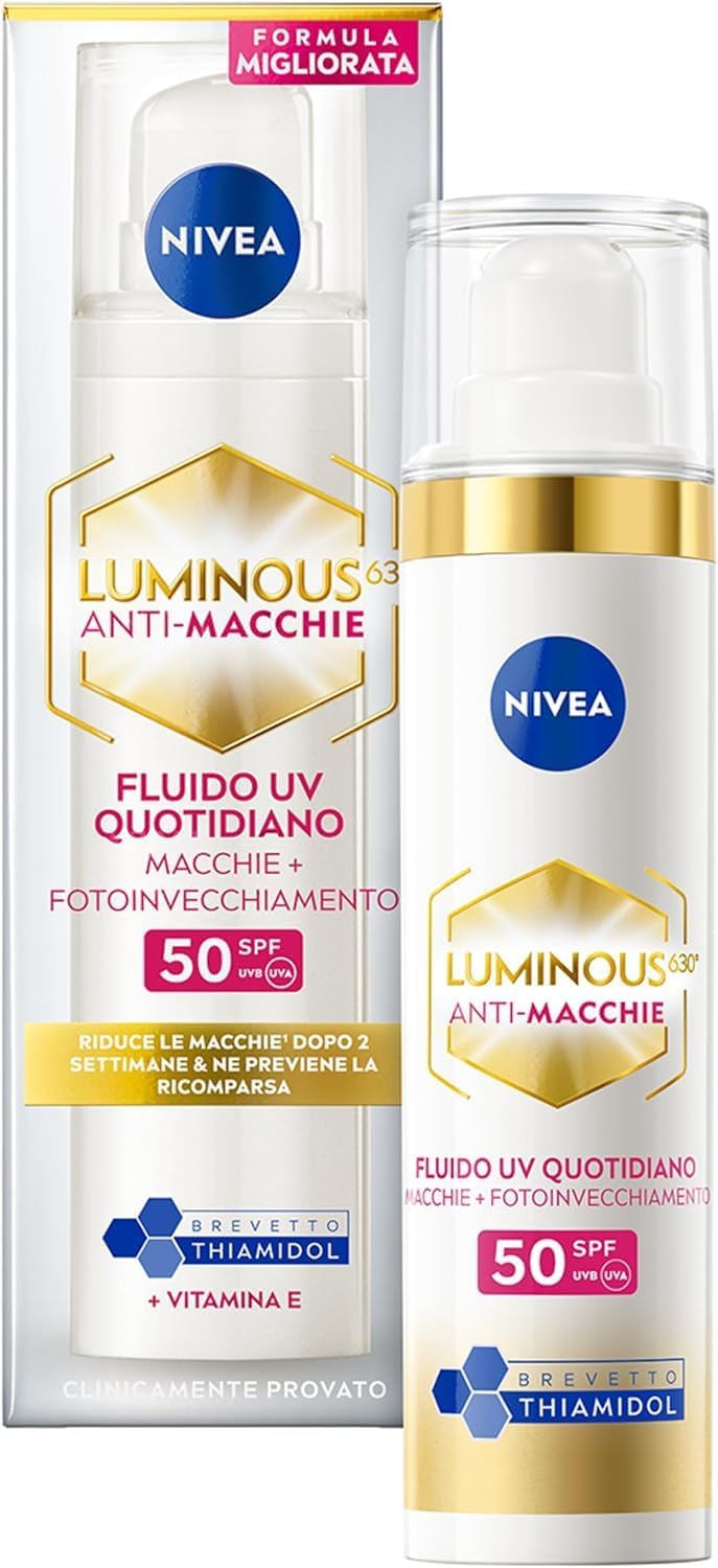 NIVEA Luminous630 Fluido Viso Anti-Macchie UV, SPF 50, 40 ml