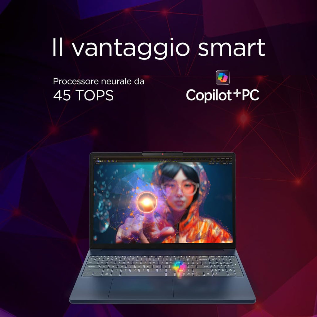 Lenovo IdeaPad Slim 3 Notebook 15" IPS, Intel Core 5 320, RAM 16GB, 512GB SSD, Windows 11 Home, WiFi 6, Laptop per Casa, Ufficio, Studio, Multitasking, Uso Quotidiano - Caricatore non incluso