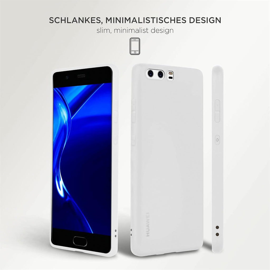OneFlow Cover Flessibile SlimShield PRO Compatibile con Huawei P10 Lite | Silicone e TPU, Bianco