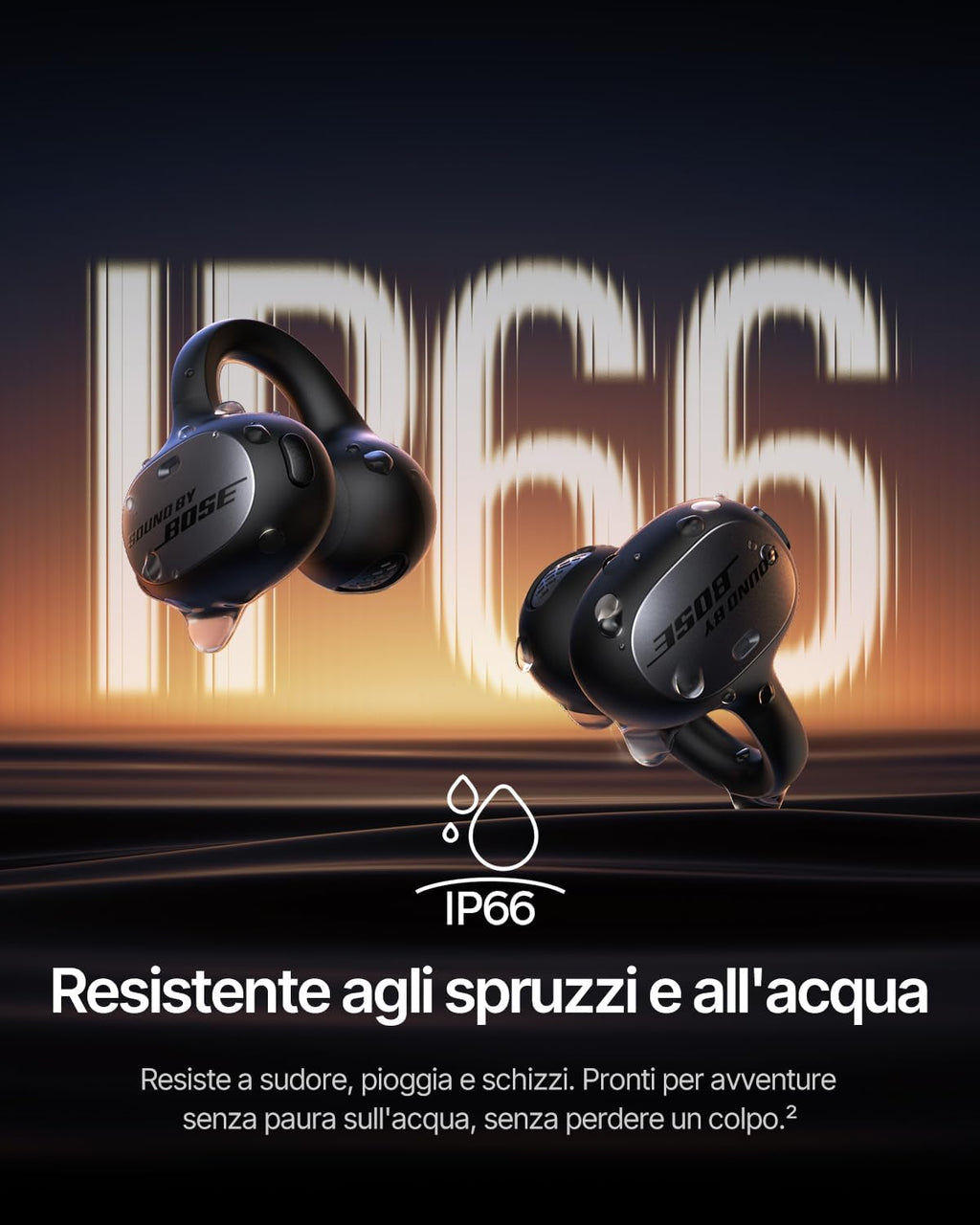 Baseus Inspire XC1 Cuffie Open-Ear Bluetooth, Sound by Bose, Nero Cosmico
