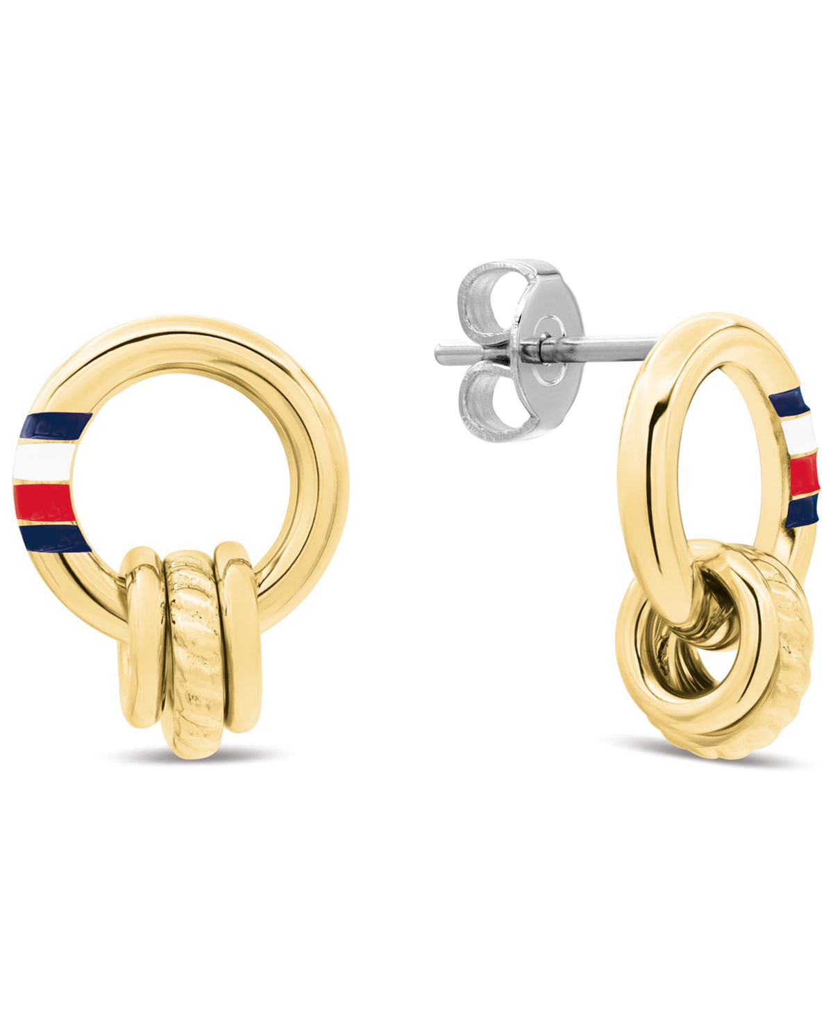 Orecchini pendenti in stile corda da donna Tommy Hilfiger Feminine Rope Collection