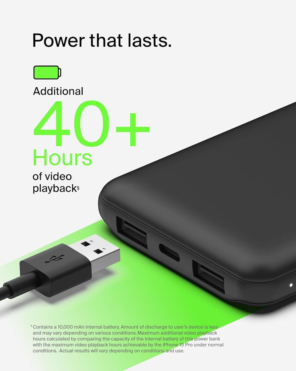 Belkin BoostCharge Power Bank 10000mAh con Porte USB-C e USB-A - Rosa