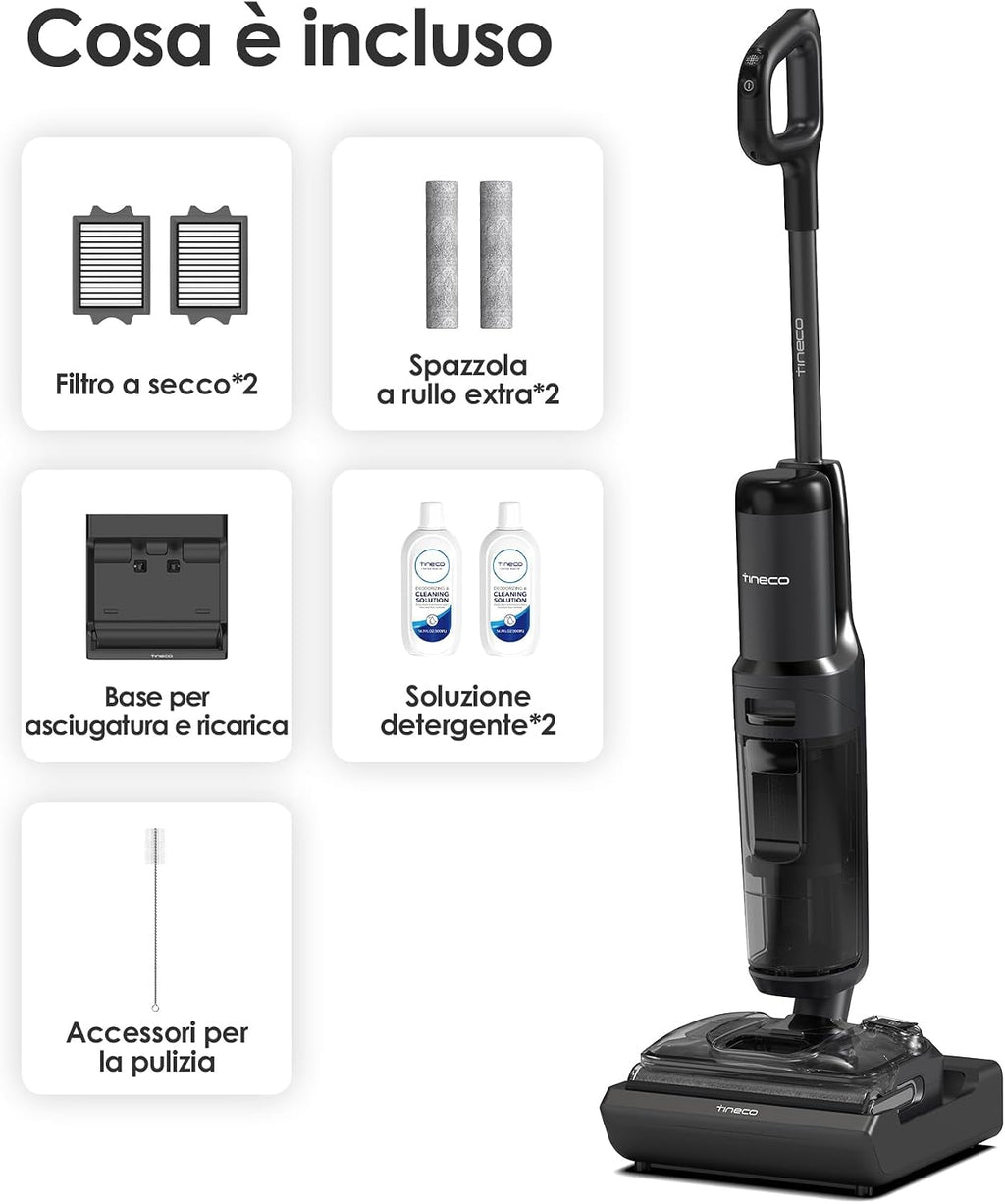 Tineco Floor ONE S7 Stretch Ultra Lavapavimenti aspirapolvere senza fili