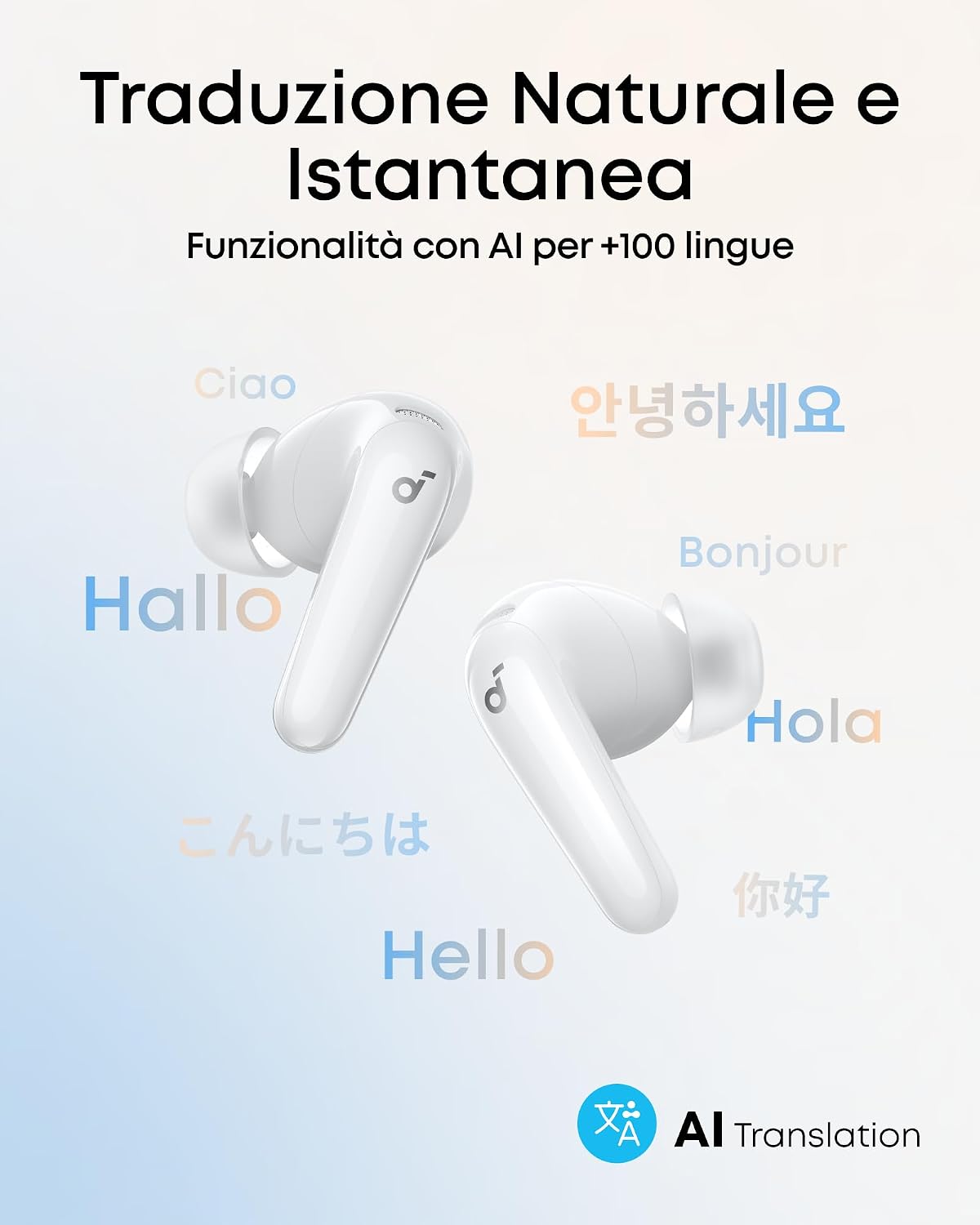Soundcore di Anker P31i Cuffie Bluetooth con Cancellazione Adattiva Rumore