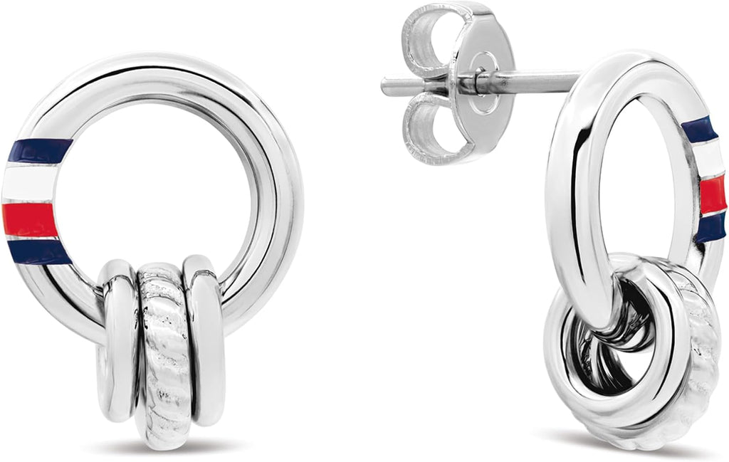 Orecchini pendenti in stile corda da donna Tommy Hilfiger Feminine Rope Collection