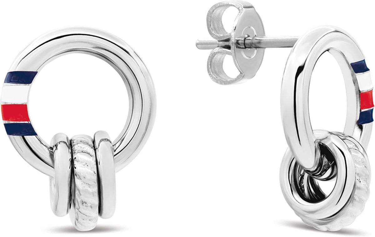 Orecchini pendenti in stile corda da donna Tommy Hilfiger Feminine Rope Collection