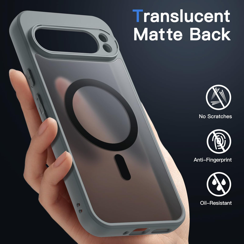 JETech Cover Magnetica per Google Pixel 10/10 Pro, Nero Ossidiana