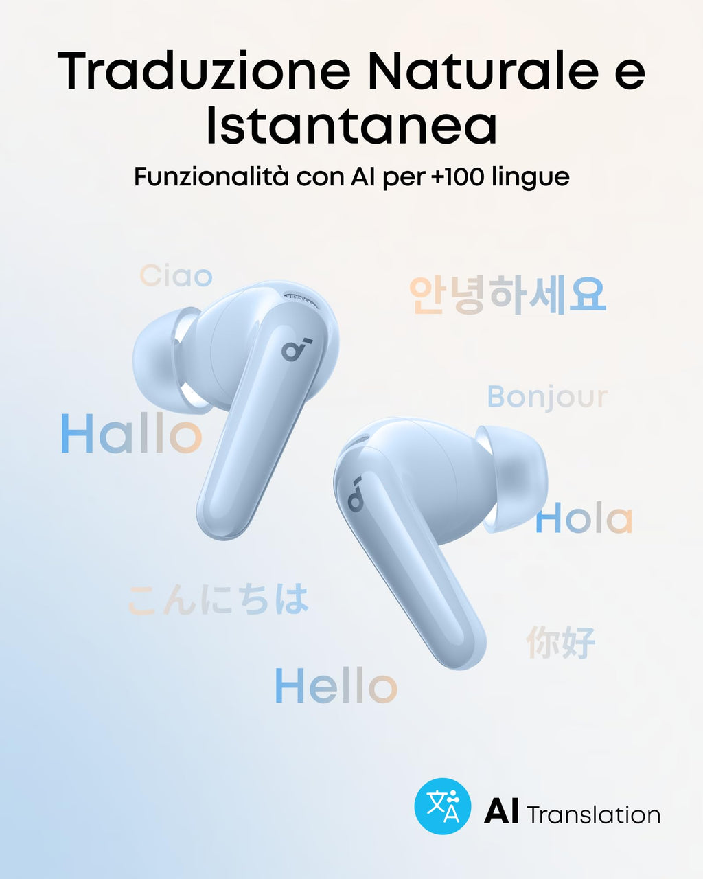 Soundcore di Anker P31i Cuffie Bluetooth con Cancellazione Adattiva Rumore