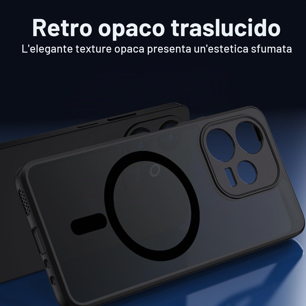 XTCASE Cover Magnetica per Google Pixel 11/11 Pro 5G Traslucida Opaca, Nero
