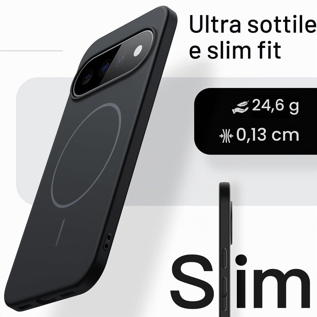 JETech Cover Magnetica Sottile per Google Pixel 11 Pro, Nero