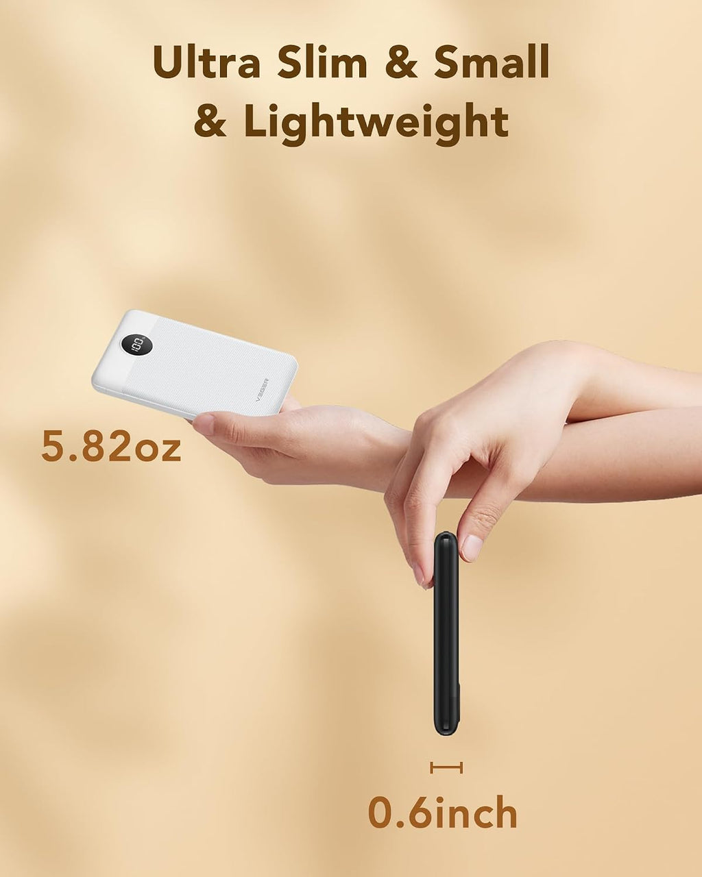 VEGER Power Bank 22.5W Ricarica Rapida 10000mAh Caricabatterie Portatile