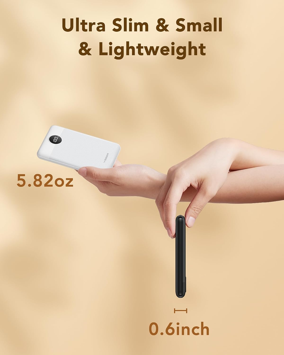 VEGER Power Bank 22.5W Ricarica Rapida 10000mAh Caricabatterie Portatile