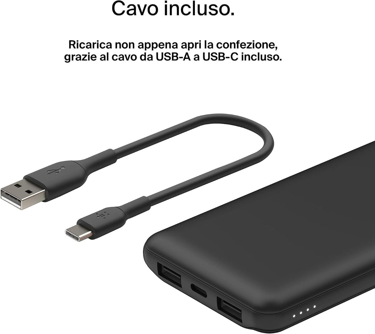 Belkin BoostCharge Power Bank 10000mAh con Porte USB-C e USB-A - Rosa