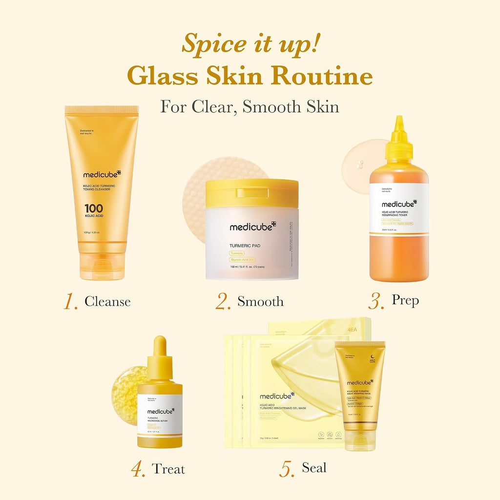 medicube Toner Pads Kojic Acid Turmeric Clarifying Toner Pad