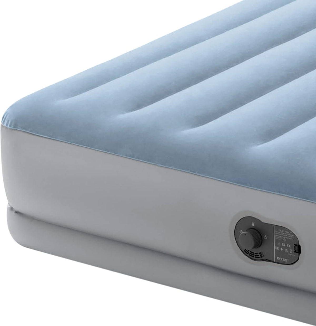 Intex 64159 - Materasso Matrimoniale Autogonfiante USB Dura-Beam Mid-Rise Comfort, 152x203x36 cm