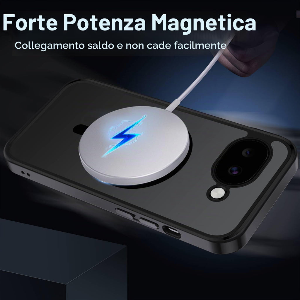 XTCASE Cover Magnetica per Google Pixel 11/11 Pro 5G Traslucida Opaca, Nero