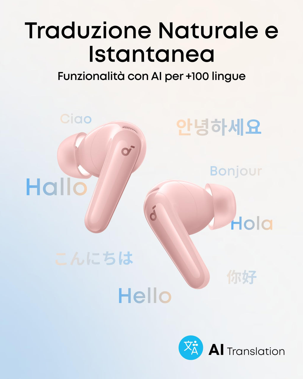 Soundcore di Anker P31i Cuffie Bluetooth con Cancellazione Adattiva Rumore