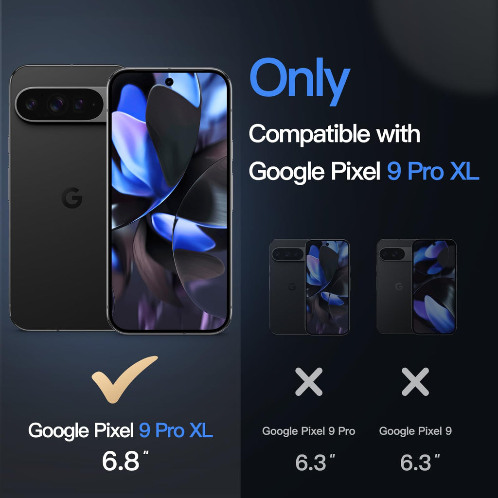 JETech Cover Magnetica per Google Pixel 10/10 Pro, Nero Ossidiana