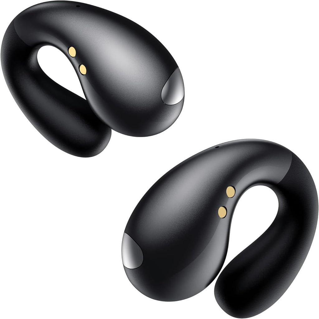 2026 Sports Cuffie Bluetooth 6.1 - Wireless Auricolari Clip Orecchio Elegante Auricolari ad Alte Prestazioni per Gli Amanti Degli Sport All'aperto con Caso di Ricarica,USB-C, IPX7 - Carbonio Nero